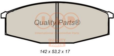 70413010 IAP QUALITY PARTS Комплект тормозных колодок, дисковый тормоз