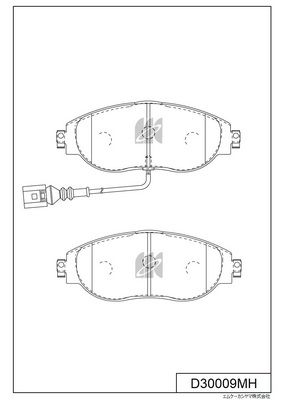 D30009MH MK Kashiyama Комплект тормозных колодок, дисковый тормоз