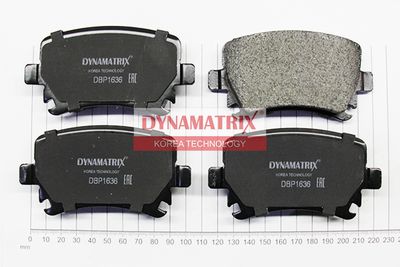 DBP1636 DYNAMATRIX Комплект тормозных колодок, дисковый тормоз