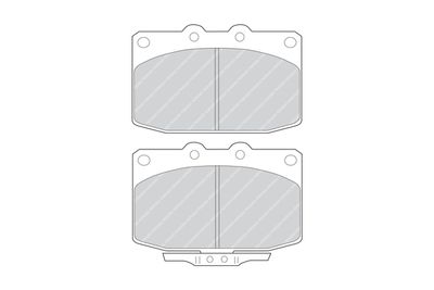 FDB483 FERODO Комплект тормозных колодок, дисковый тормоз