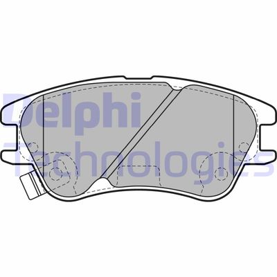 LP2062 DELPHI Комплект тормозных колодок, дисковый тормоз
