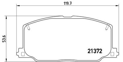 P83016 BREMBO Комплект тормозных колодок, дисковый тормоз