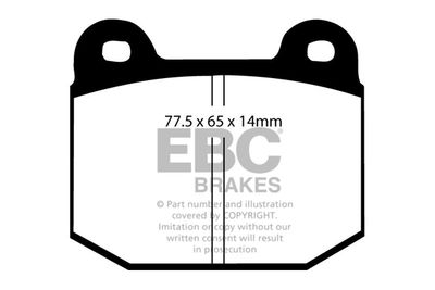 DP41972R EBC Brakes Комплект тормозных колодок, дисковый тормоз
