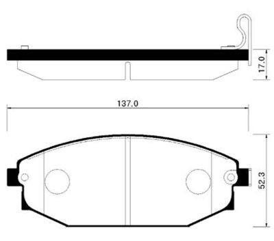 HP0017 HSB GOLD Комплект тормозных колодок, дисковый тормоз