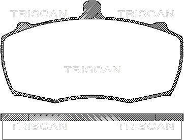 811017838 TRISCAN Комплект тормозных колодок, дисковый тормоз