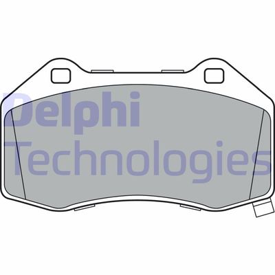 LP3388 DELPHI Комплект тормозных колодок, дисковый тормоз