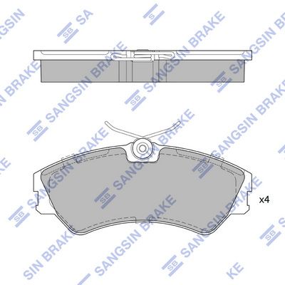 SP4053 Hi-Q Комплект тормозных колодок, дисковый тормоз