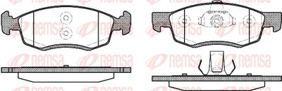 017232 REMSA Комплект тормозных колодок, дисковый тормоз