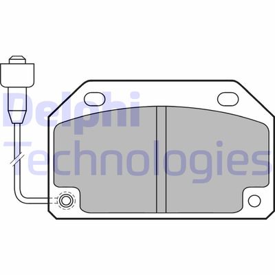 LP172 DELPHI Комплект тормозных колодок, дисковый тормоз