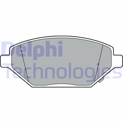 LP3301 DELPHI Комплект тормозных колодок, дисковый тормоз