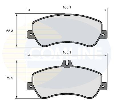 CBP06138 COMLINE Комплект тормозных колодок, дисковый тормоз