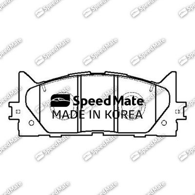 SMBPJ009 SpeedMate Комплект тормозных колодок, дисковый тормоз