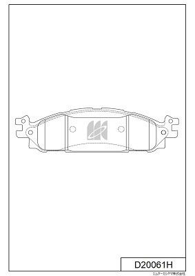 D20061H MK Kashiyama Комплект тормозных колодок, дисковый тормоз