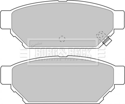 BBP1543 BORG & BECK Комплект тормозных колодок, дисковый тормоз