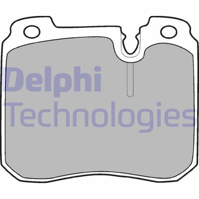 LP908 DELPHI Комплект тормозных колодок, дисковый тормоз