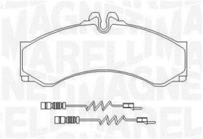 363916060525 MAGNETI MARELLI Комплект тормозных колодок, дисковый тормоз