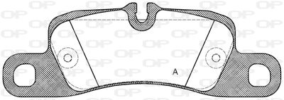 BPA137900 OPEN PARTS Комплект тормозных колодок, дисковый тормоз