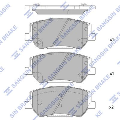 SP1913 Hi-Q Комплект тормозных колодок, дисковый тормоз