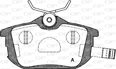 BPA060512 OPEN PARTS Комплект тормозных колодок, дисковый тормоз