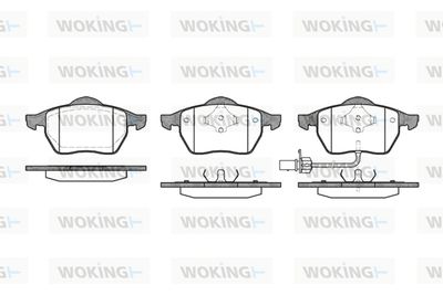 P290311 WOKING Комплект тормозных колодок, дисковый тормоз