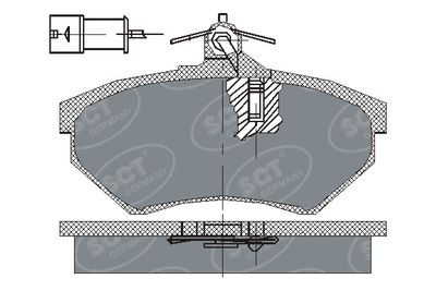 SP111PR SCT - MANNOL Комплект тормозных колодок, дисковый тормоз