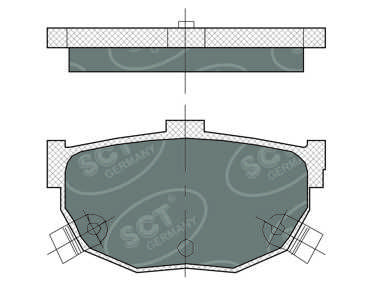 SP386PR SCT - MANNOL Комплект тормозных колодок, дисковый тормоз