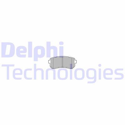 LP3576 DELPHI Комплект тормозных колодок, дисковый тормоз