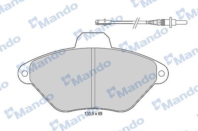 MBF015100 MANDO Комплект тормозных колодок, дисковый тормоз