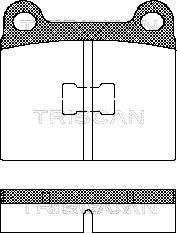 811029214 TRISCAN Комплект тормозных колодок, дисковый тормоз