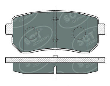 SP380PR SCT - MANNOL Комплект тормозных колодок, дисковый тормоз