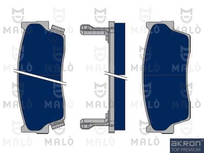 1050019 AKRON-MALÒ Комплект тормозных колодок, дисковый тормоз