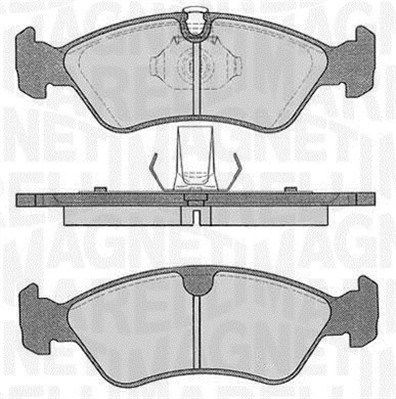 363916060205 MAGNETI MARELLI Комплект тормозных колодок, дисковый тормоз