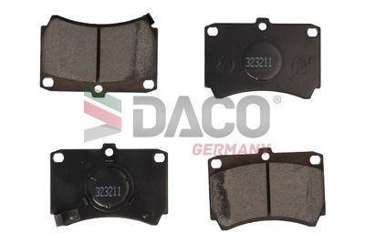 323211 DACO Germany Комплект тормозных колодок, дисковый тормоз
