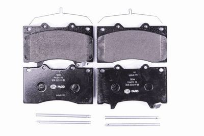 8DB355019531 HELLA PAGID Комплект тормозных колодок, дисковый тормоз