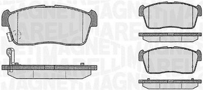 363916060470 MAGNETI MARELLI Комплект тормозных колодок, дисковый тормоз