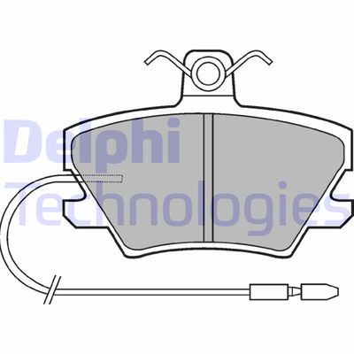 LP518 DELPHI Комплект тормозных колодок, дисковый тормоз