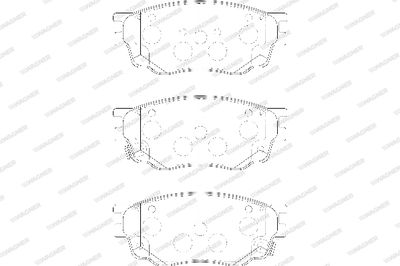 WBP24246A WAGNER Комплект тормозных колодок, дисковый тормоз
