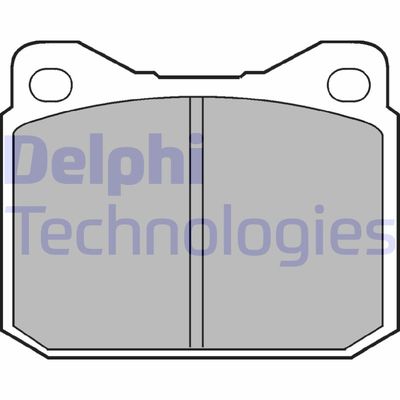 LP117 DELPHI Комплект тормозных колодок, дисковый тормоз