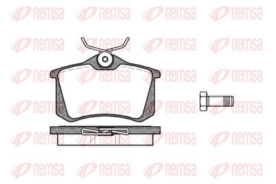 026310 REMSA Комплект тормозных колодок, дисковый тормоз