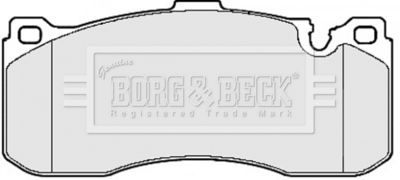 BBP2155 BORG & BECK Комплект тормозных колодок, дисковый тормоз