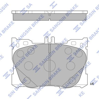 SP1871 Hi-Q Комплект тормозных колодок, дисковый тормоз