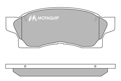 LVXL418 MOTAQUIP Комплект тормозных колодок, дисковый тормоз