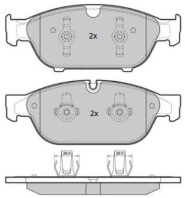 FBP1852 FREMAX Комплект тормозных колодок, дисковый тормоз