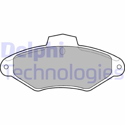 LP787 DELPHI Комплект тормозных колодок, дисковый тормоз