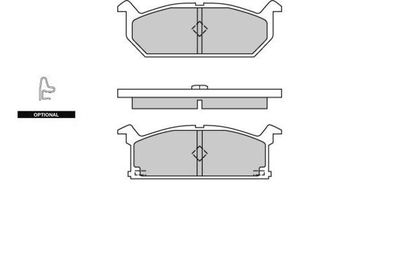 120279 E.T.F. Комплект тормозных колодок, дисковый тормоз