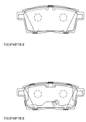 KD3741 ASIMCO Комплект тормозных колодок, дисковый тормоз