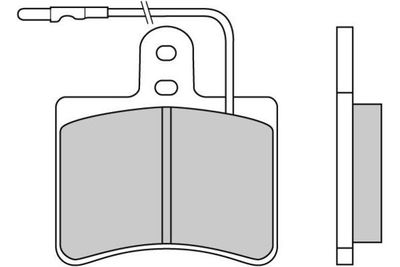 120086 E.T.F. Комплект тормозных колодок, дисковый тормоз