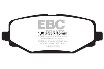 DP1889 EBC Brakes Комплект тормозных колодок, дисковый тормоз