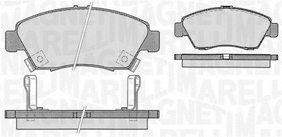 363916060275 MAGNETI MARELLI Комплект тормозных колодок, дисковый тормоз