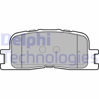 LP2703 DELPHI Комплект тормозных колодок, дисковый тормоз